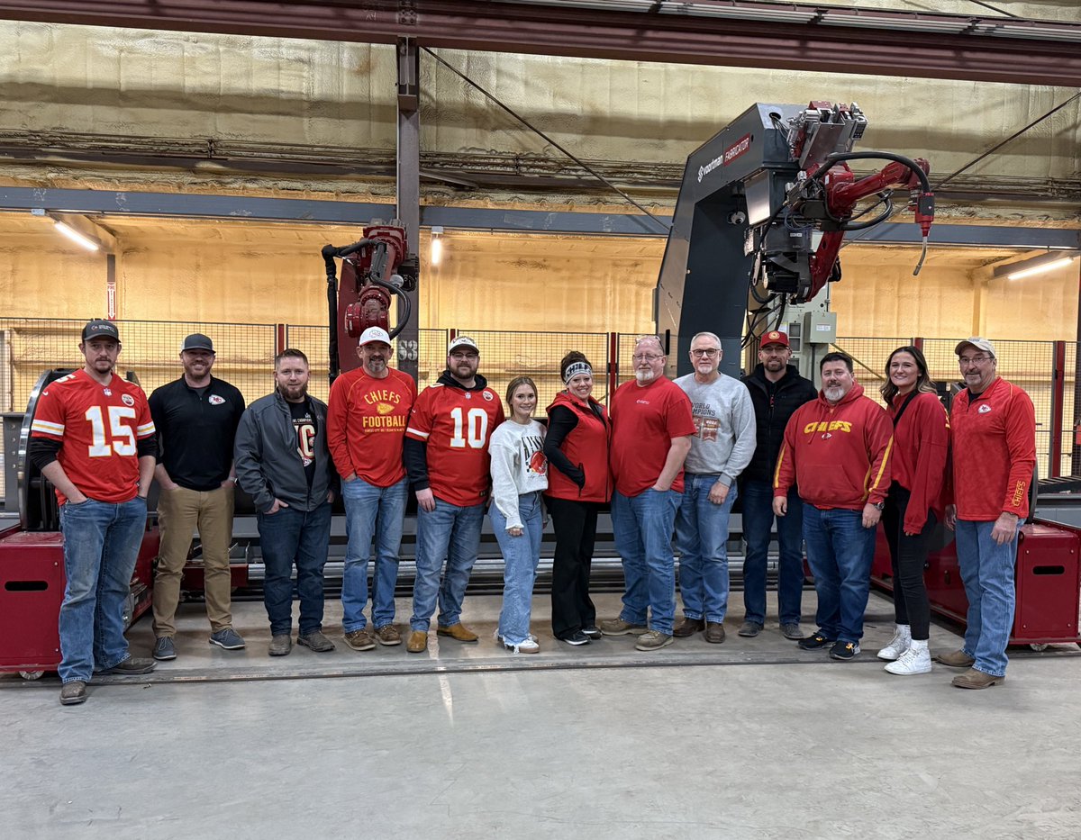 DohertySteel's tweet image. 🔴RED FRIDAY IS HERE🔴

We like to show our pride as the Chiefs take on the Super Bowl!

#dohertysteel #Chiefs #Super Bowl #REDFriday #steelstructure