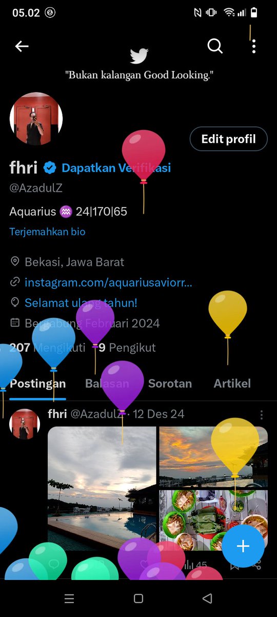 AzadulZ's tweet image. Yey panen balon🎉