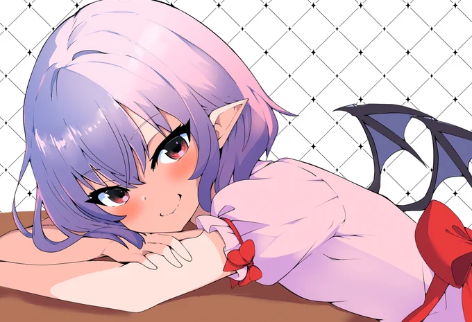 「ふふっ、どうしたの?そんなに見つめて」 #レミリア・スカーレット