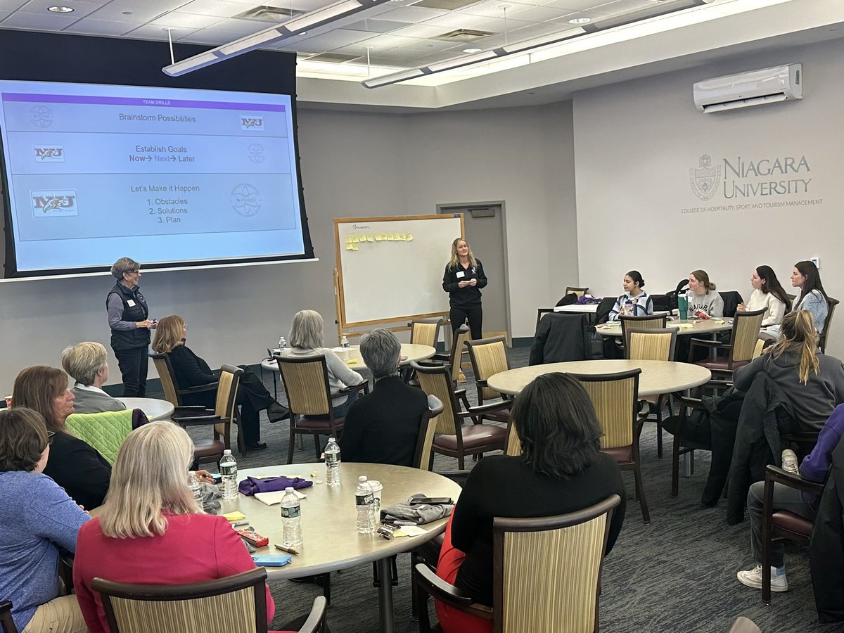 It was great to participate in the <a href="/NUPurpleEagles/">Niagara Purple Eagles</a> N-Power event today on campus bringing female student-athletes together with alumni to network and share ideas about ways to elevate women’s sports.