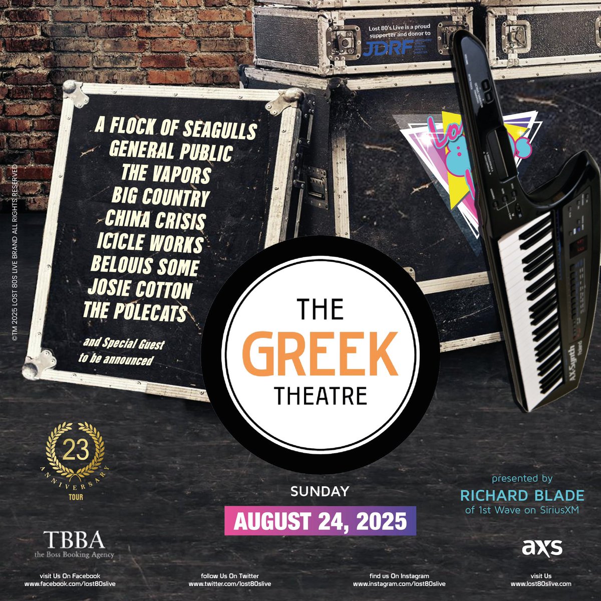 Lost 80's Live (@lost80slive) on Twitter photo we can't wait for our performance <a href="/Greek_Theatre/">The Greek Theatre</a> August 24!
ticket and meet & greet on sale now.
ππ»lost80slive.com/buy-now we can't wait for our performance <a href="/Greek_Theatre/">The Greek Theatre</a> August 24!
ticket and meet & greet on sale now.
ππ»lost80slive.com/buy-now