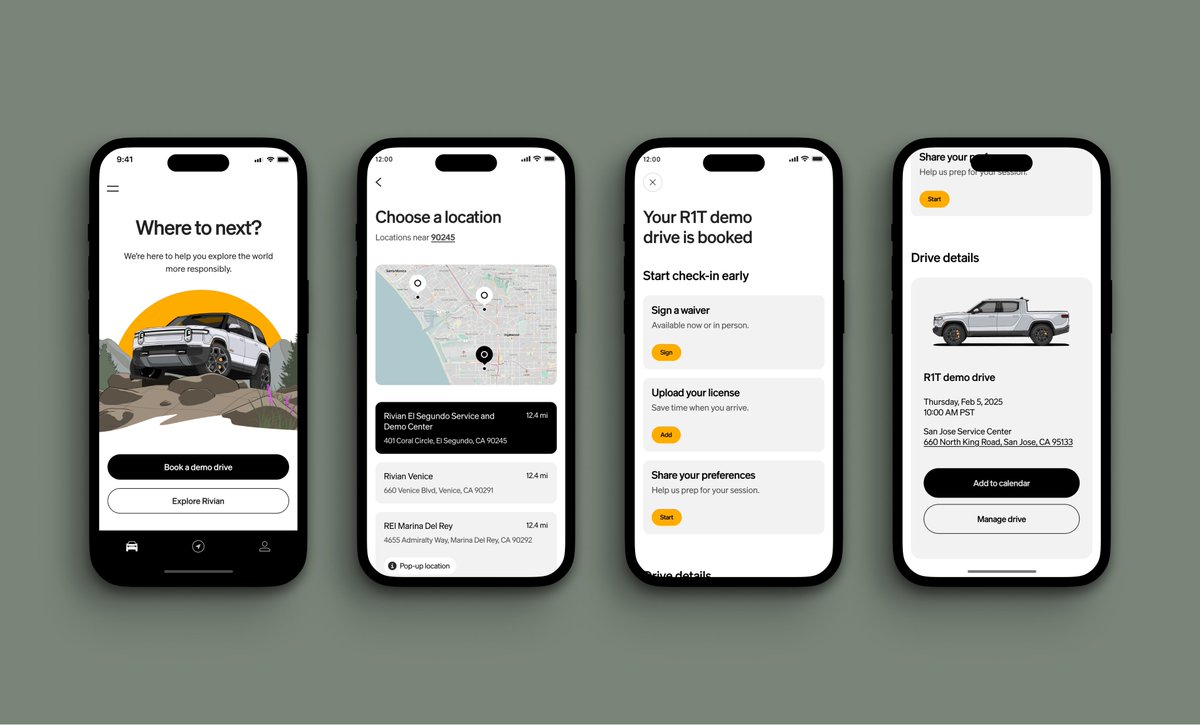 WassymBensaid's tweet image. Want to drive a Tri Max Slate Sky? you can now book a demo drive with the Rivian mobile app: