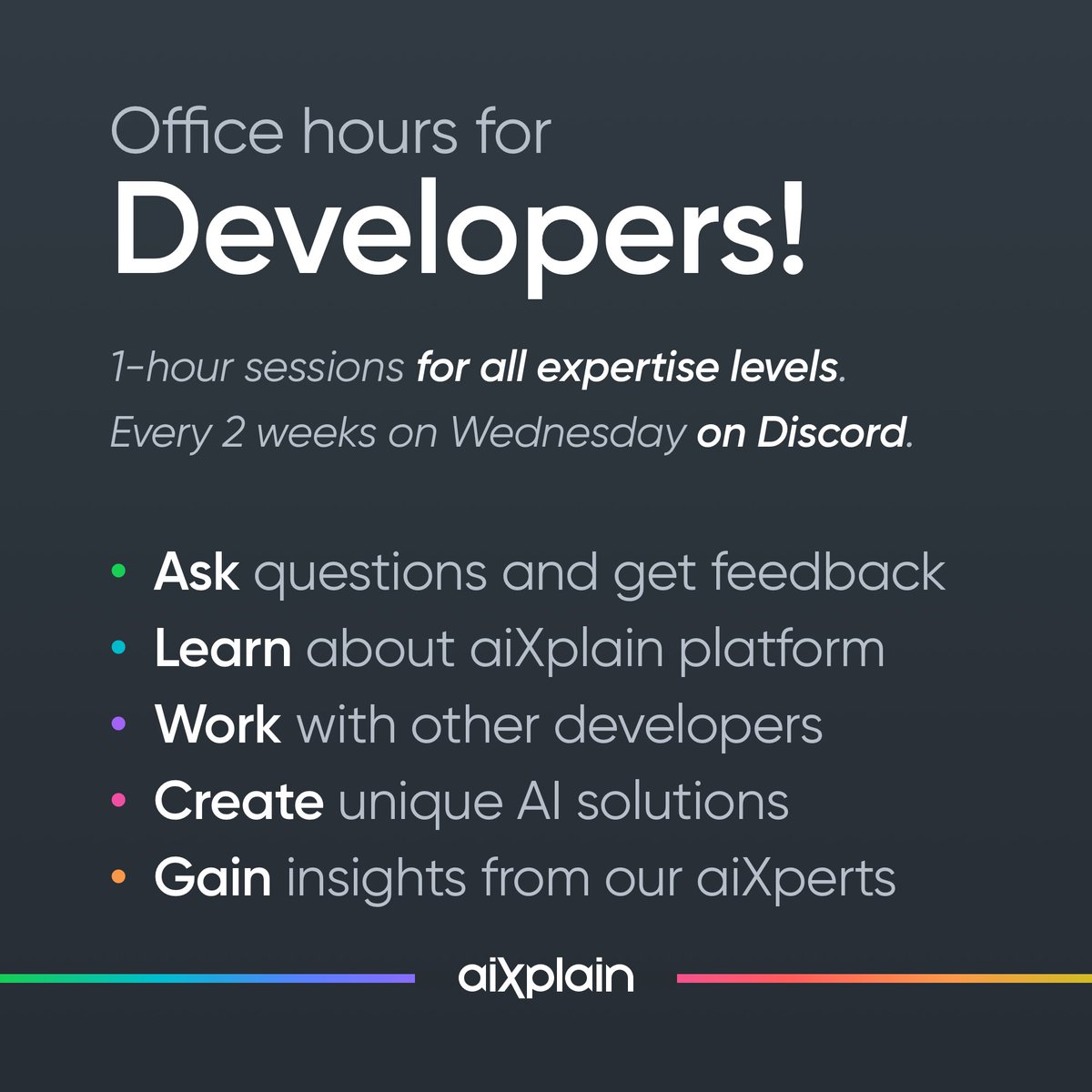 aixplain's tweet image. ⏳ Our #OfficeHours start at 9 AM PST!
𝗧𝗼𝗱𝗮𝘆’𝘀 𝘁𝗼𝗽𝗶𝗰: The Ins and Outs of Agentic RAG

Don’t miss this session with @pavalucas, our AI/ML Research Engineer.

✨ Open to everyone!