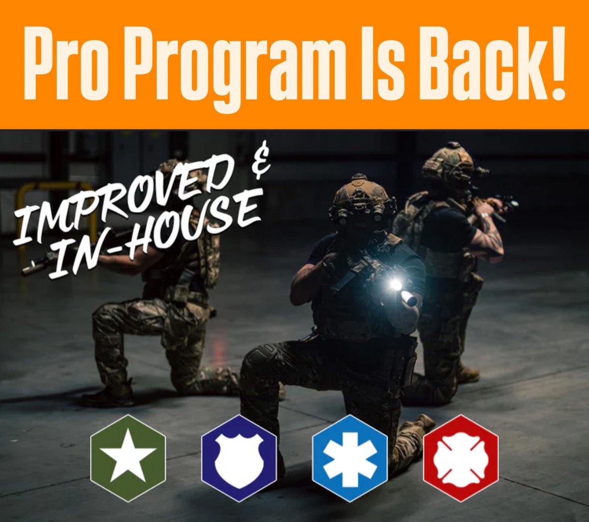 🙌 We are thrilled to announce the return of our new and improved Pro Program! No promo codes needed &amp; no complicated application. Once approved, your discount will automatically apply at checkout!
clouddefensive.com/pages/pro-prog…

For active &amp; retired Mil, LEO and First Responders.