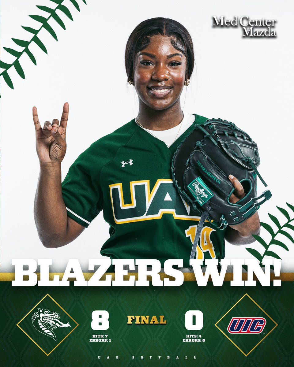 UAB Softball (@uab_sb) on Twitter photo Final/5 | Antonia doubles to end this one early ๐ฅ
BLAZERS WIN๐
#WinAsOne | <a href="/antonia_janai/">Ant Henderson</a> Final/5 | Antonia doubles to end this one early ๐ฅ
BLAZERS WIN๐
#WinAsOne | <a href="/antonia_janai/">Ant Henderson</a>