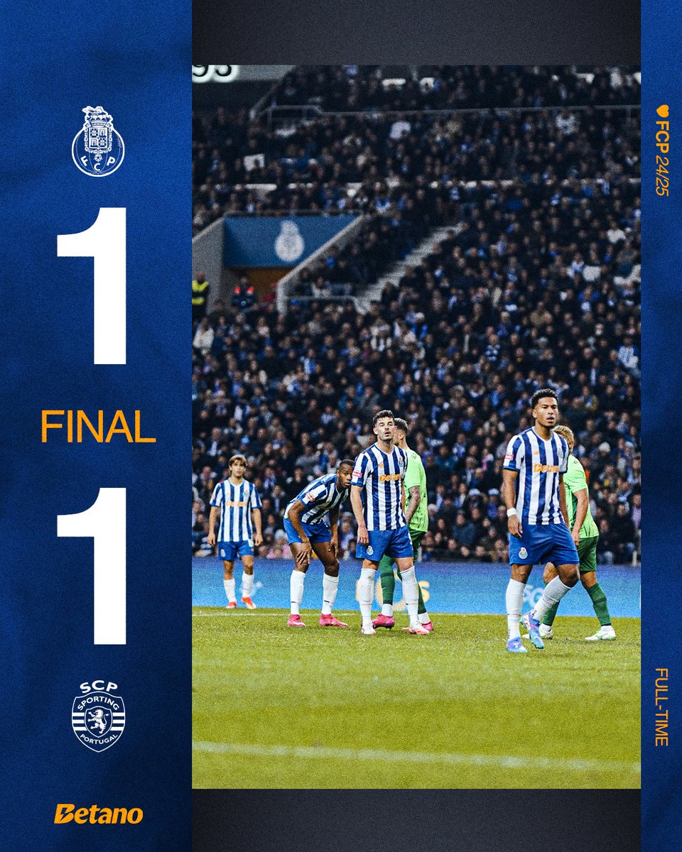 FCPorto's tweet photo. ⏱Final de Jogo / End of the match / Final del Partido

#FCPSCP https://t.co/kKsCTvhqQW