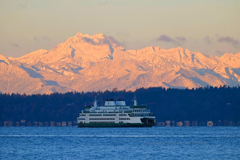 TheresaArbowOC's tweet image. Fresh snow over the beautiful Olympics looking amazing this morning ♡ #Seattle #pnw #sunrise