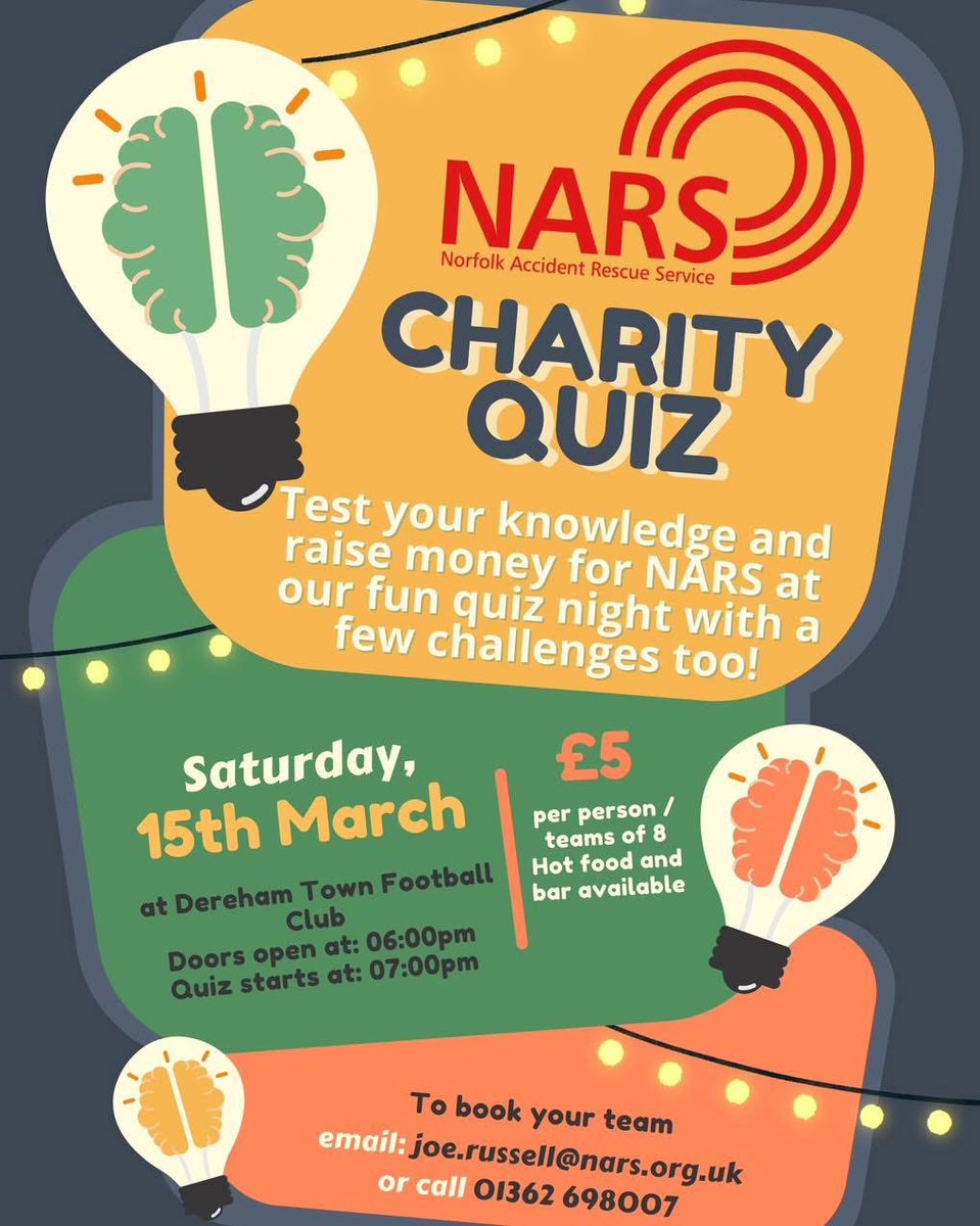 We Need 6 More Teams for Our Charity Quiz! 

Our Charity Quiz Night is happening on Saturday, 15 March, and we’re so close to a full house—we just need six more teams to make it a fantastic night!

Help us make this event a success—tag your teammates, spread the word, and come!