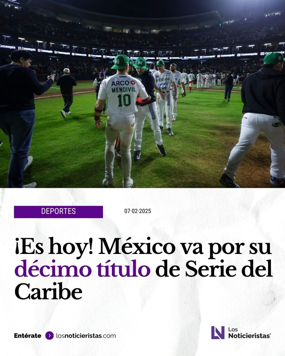 🔥⚾ Este viernes, el equipo dirigido por Benjamín Gil 🇲🇽 se vuelve a encontrar con República Dominicana 🇩🇴 en la final de la Serie del Caribe Mexicali 2025 🏆, donde buscarán su primer campeonato de manera invicta desde el 2016. 💪🔥