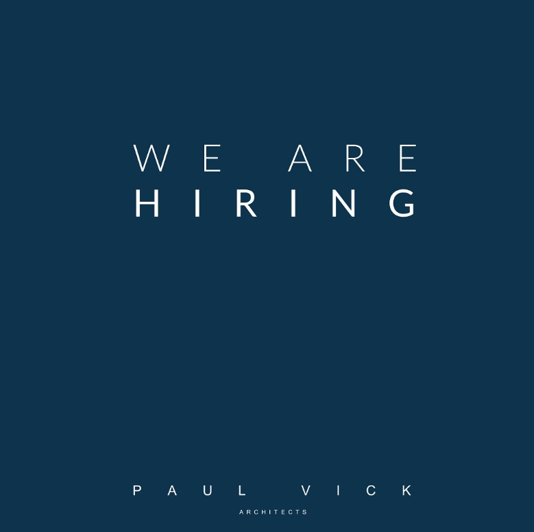 Paul Vick Architects (@paulvickarchs) on Twitter photo Paul Vick Architects are hiring!
We are looking for a qualified Architect for our busy West London office.
Please email admin@paulvick.co.uk for the job specs or for more info.
#architect #london #westlondon #recruiting #jobs #architecture #recruitment #jobhunt #dezeenjobs Paul Vick Architects are hiring!
We are looking for a qualified Architect for our busy West London office.
Please email admin@paulvick.co.uk for the job specs or for more info.
#architect #london #westlondon #recruiting #jobs #architecture #recruitment #jobhunt #dezeenjobs