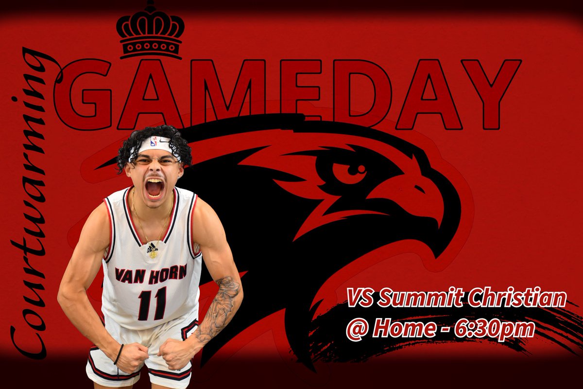 GAMEDAY‼️ Courtwarming 
🆚Summit Christian
📍Van Horn
⏰Varsity - 6:30pm
     JV - 5pm (Old Gym)
     C - 3:30 (Old Gym)
📺 Live stream
fan.hudl.com/usa/mo/indepen…