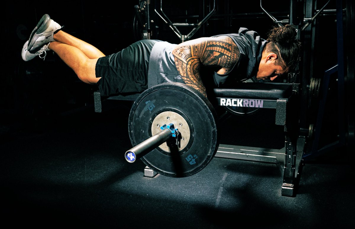 DNeill62's tweet image. Rack Row has been a game changer for our program. It allows me to program upper body pulls w/ the same intensities/progressions as bench press, yet saves our backs with heavy loads.
Fast efficient setup saves space & it works on any rack. Check it out at RackRow.com