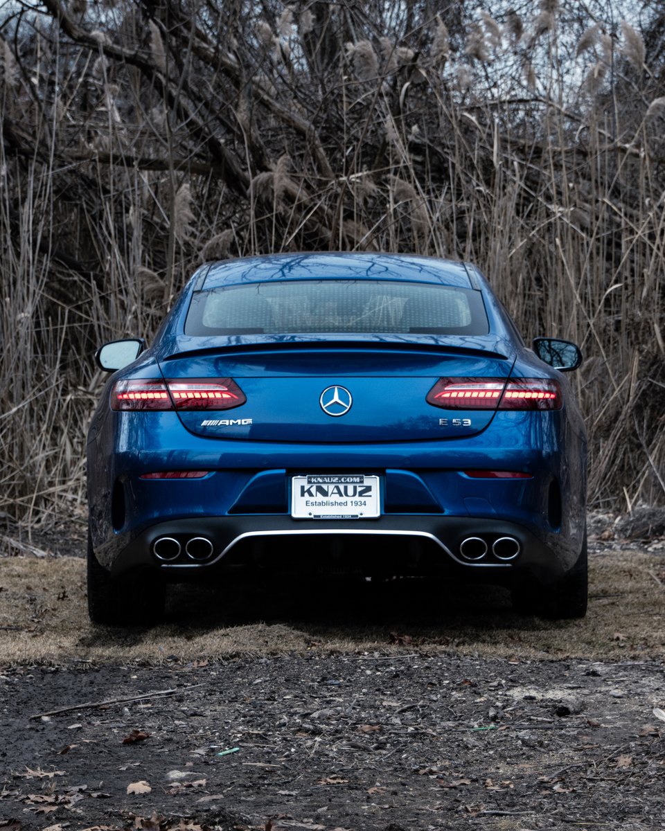 KnauzAutos's tweet image. &quot;Brilliant&quot; applies to more than just its shade of blue, here 💙 #MercedesAMG #E53Coupe #DrivingPerformance