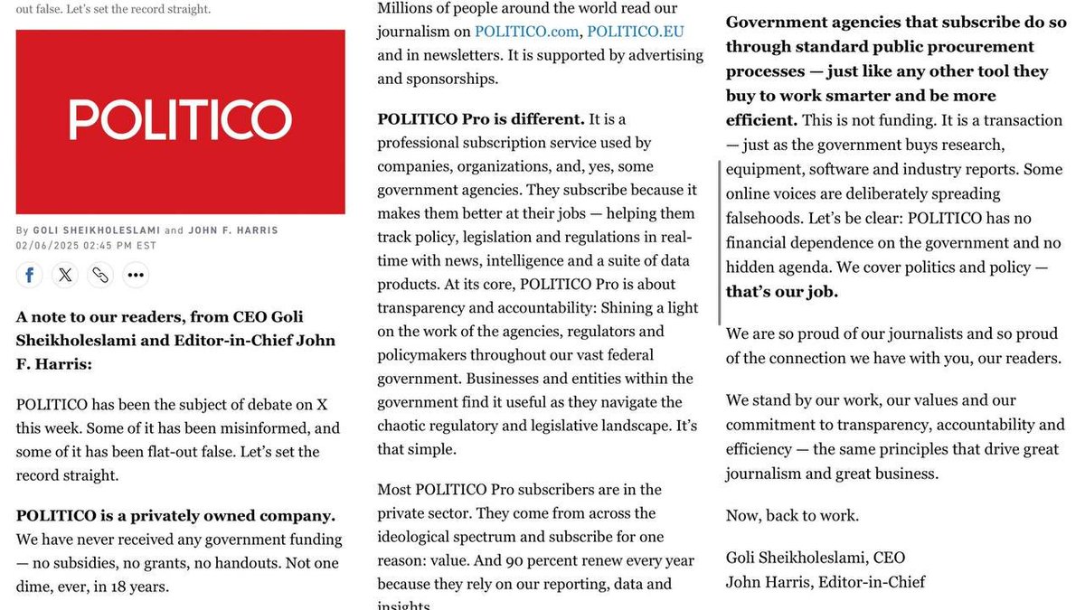 schunnaq's tweet image. 🥴 Politico and BBC denying US government funding? Now that's comedy gold.
@BBC @politico 
 #USFunding #TooFunny #media #news #BreakingNews #America #Trump #UnitedStates  @RT_com
