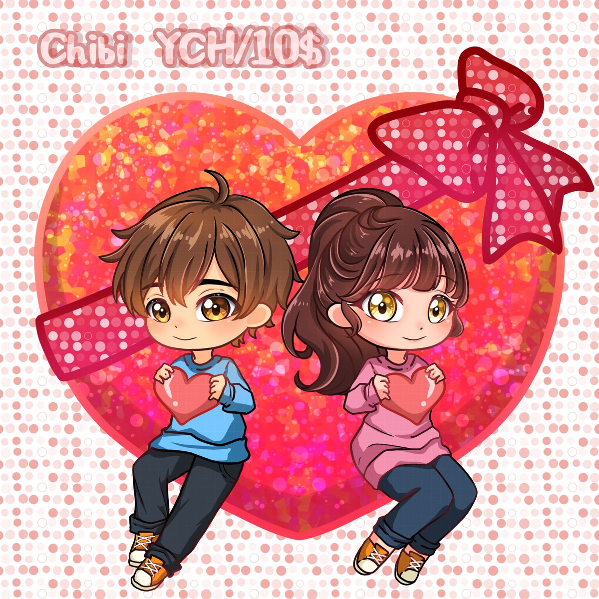LETum1998's tweet photo. New YCH for 2025 (⁠≧⁠▽⁠≦⁠)(⁠☆⁠▽⁠☆⁠)
Full body YCH for only 10$
-pair/couple
-any gender
-can change the expressions
#commissionsopen #chibiart https://t.co/LfvgicTOGi