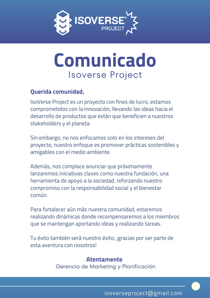 IsoVerse Project ®️ tweet media