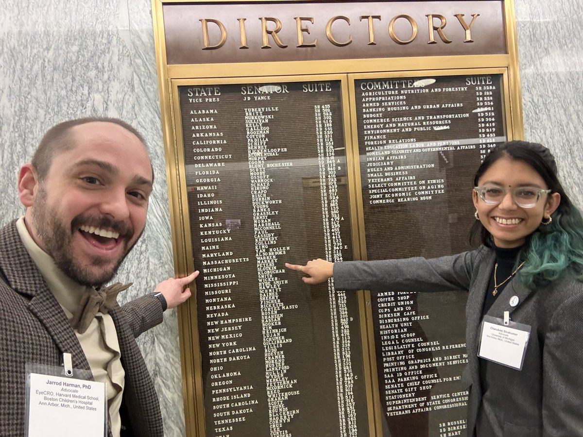 Would like to thank the office of Senator Gary Peters for his continued support of <a href="/NIH/">NIH</a> <a href="/NatEyeInstitute/">NEI</a> funding. The <a href="/ARVOinfo/">ARVO</a> and <a href="/NAEVRAdvocacy/">National Alliance for Eye & Vision Research/NAEVR</a> teams met to request $51B for NIH and $1B to NEI to offset the staggering effects of biomedical inflation (35% over 10yrs)