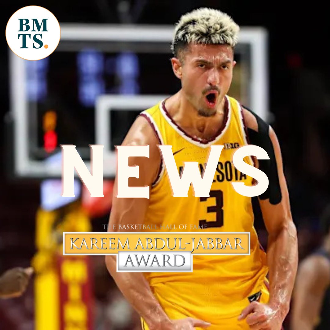NEWS: #Gophers star Dawson Garcia is one of 10 players named a finalist for the Kareem Abdul-Jabbar Award, which is given to the nation's top center.

Well-deserved honor. Averaging 20.1 points, 7.4 rebounds and 2.0 assists per game on 51/37.4/75.2 shooting splits.