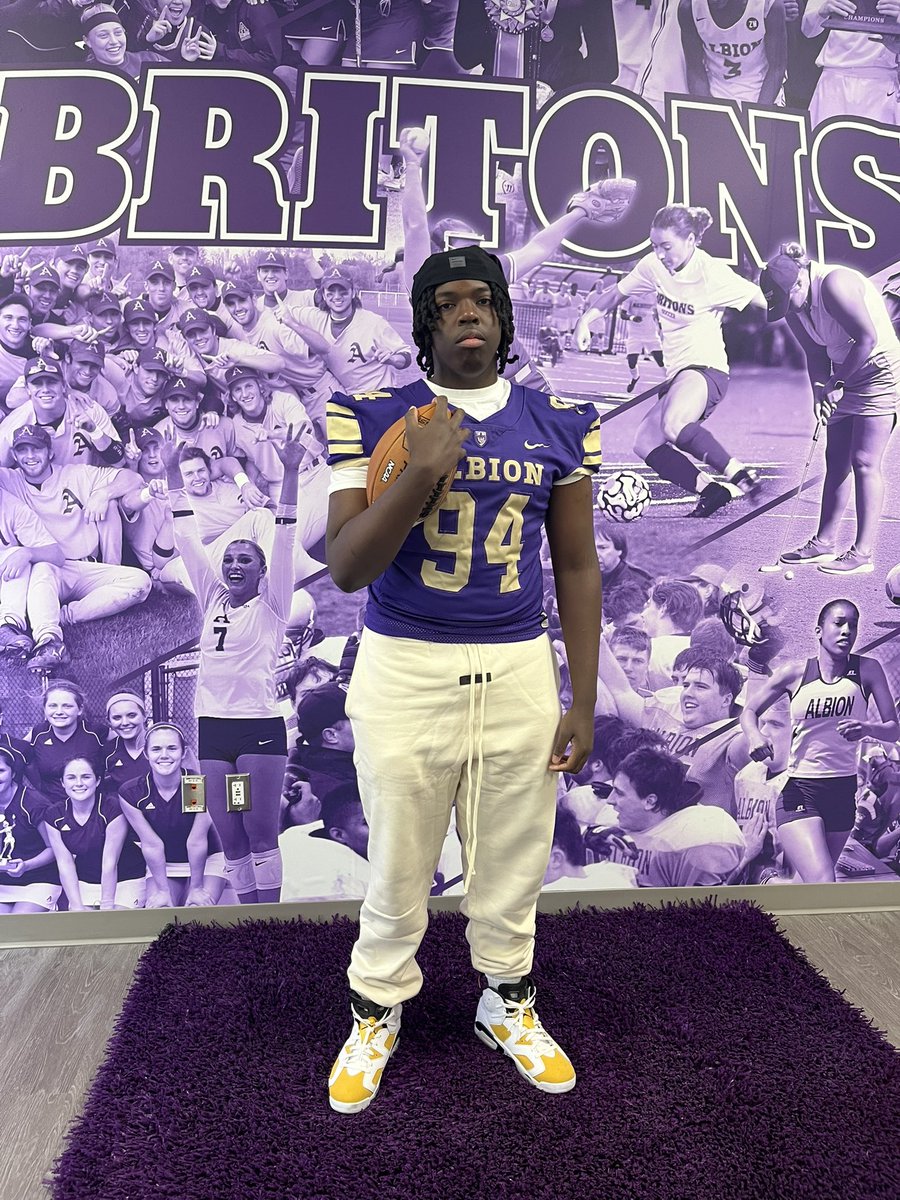 I am blessed to receive another offer from Albion College!!!
<a href="/AlbionFootball/">Albion Football</a> <a href="/CoachWasil4/">Stephen Wasil</a> <a href="/stoneyrock64/">Karl Featherstone</a> <a href="/coachmattjohn/">Matt Johnston</a> <a href="/DetKingFootball/">Detroit King Football</a>