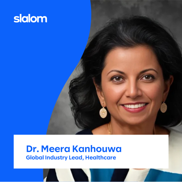 BarbSteen's tweet photo. Welcome to Dr. Meera Kanhouwa who has joined Slalom as Global Industry Lead, Healthcare. She brings 18 years of clinical Emergency Medicine practice and leadership experience along with a focus on creating innovative and sustainable solutions. Learn more: https://t.co/lxTCk8NZ0W https://t.co/oVFHJ3bmAD