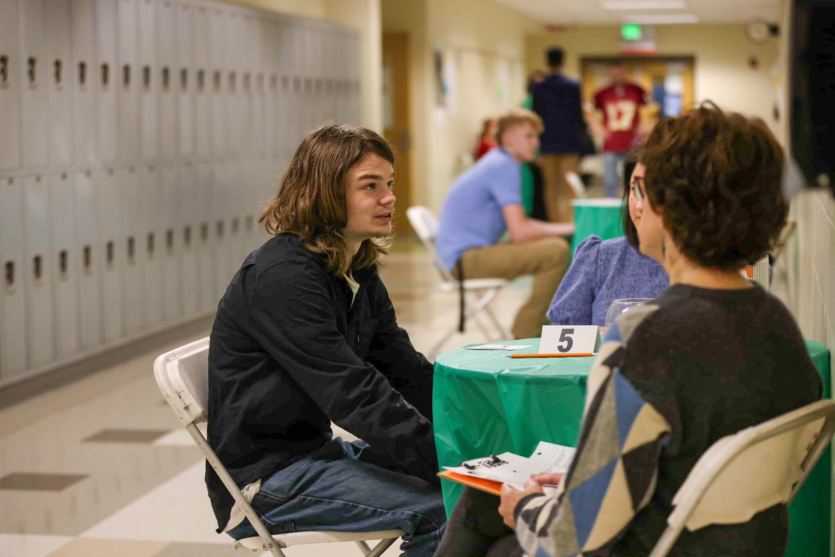 Mock interviews at LHS today. Thanks to all who helped make this happen! #RGR