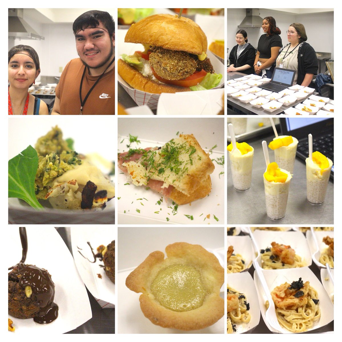 Delicious creations from our <a href="/ClarkCountySch/">CCSD</a> <a href="/CCSDMagnet/">CCSD Magnet Schools</a> <a href="/CTEinCCSD/">CCSD #CareerTechEd</a> <a href="/DPHS_Jags/">Desert Pines HS</a>  Advanced Culinary Arts students!  They picked two cities from a list and then had to create an original fusion dish that combined elements from the two.  #ctemonth  #MagnetSchoolsMonth