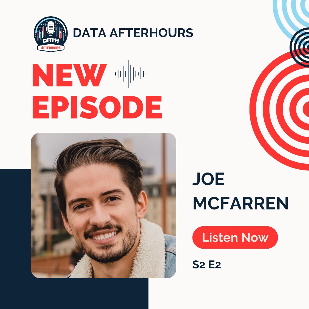 ReadySetData's tweet photo. 🎙️ New Data Afterhours episode!
In S2E2, I chat with Joe McFarren, Senior Strategic Alliances Manager at Sigma Computing. We step beyond data to talk baking, cooking, and cycling!
🎧 Listen here: https://t.co/C544IlBypG or wherever you get your podcasts.
#DataAfterhours https://t.co/aEqN2051nM