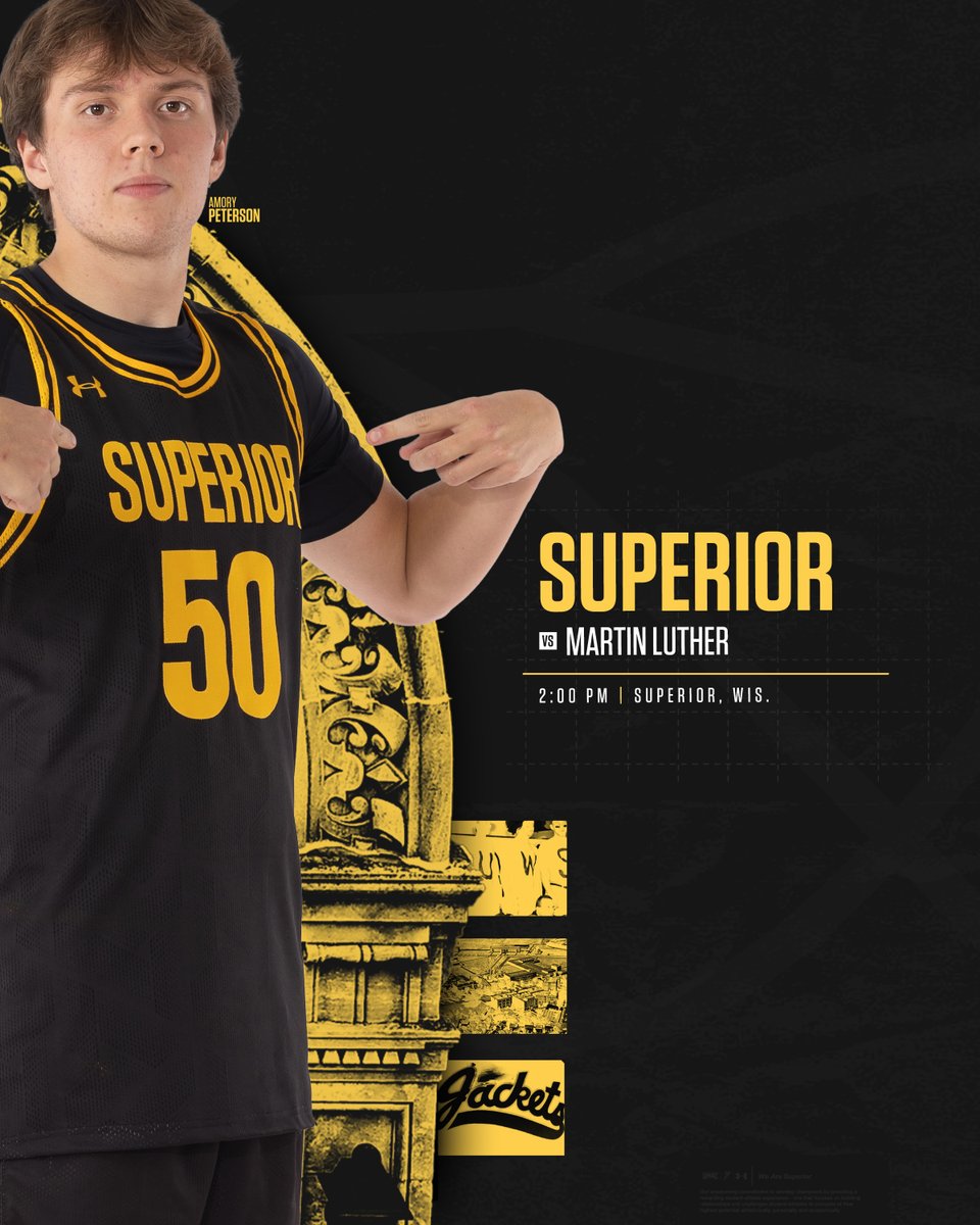 🏀GAME DAY🏀
🎉 Alumni Day
🆚 Martin Luther
🕖 2 p.m.
📍 Superior, Wis. • Mertz Mortorelli Gymnasium
📈📹📻 linktr.ee/uwsmbb

#WeAreSuperior
