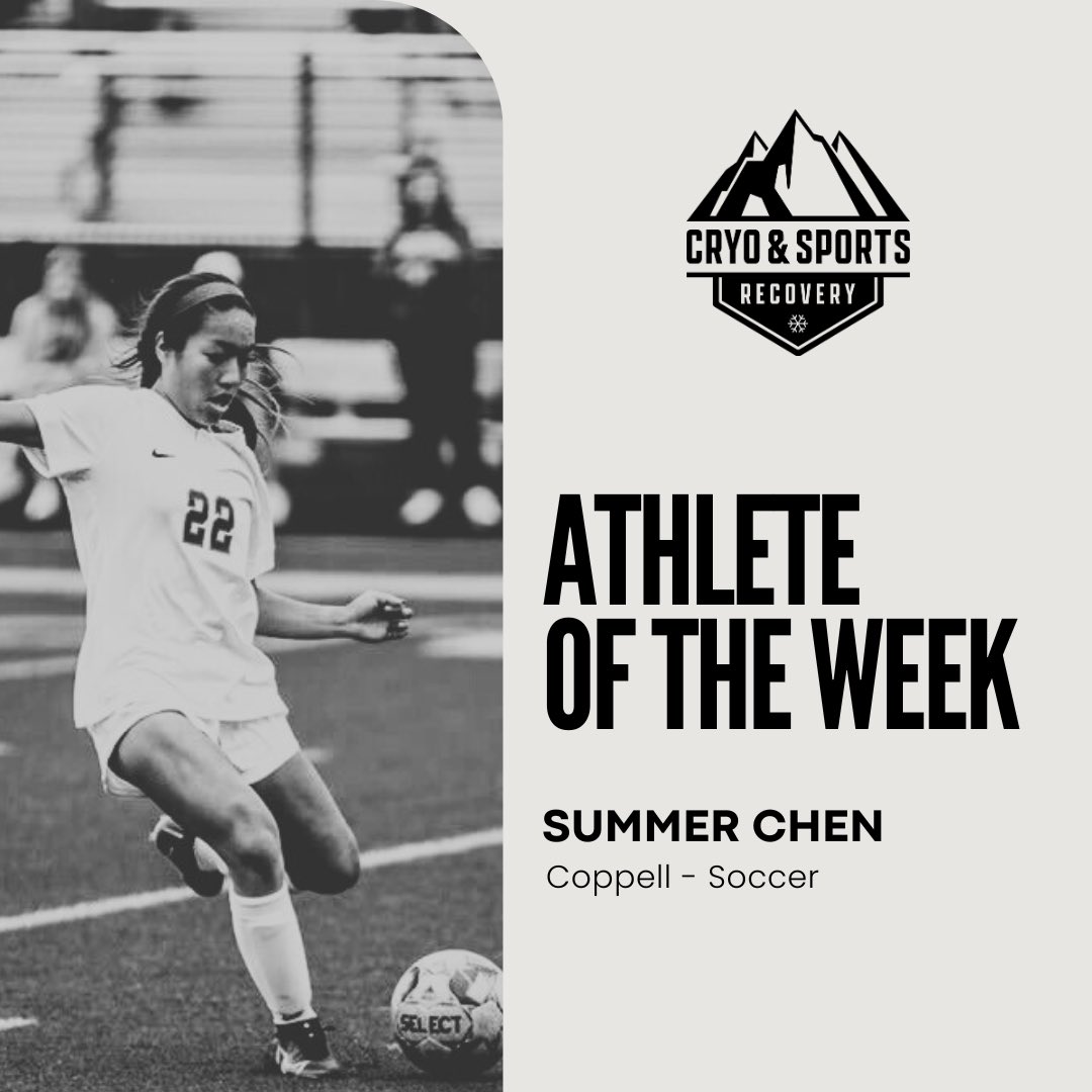 Week 19 <a href="/chiro_pt/">PT&Chiro Concepts</a> Athlete of the Week.

The All-Star from Coppell
<a href="/SummerChen_17/">Summer Chen</a>