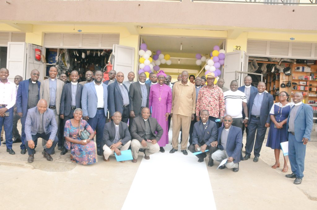 AnkoleDiocese's tweet image. This afternoon Bishop Sheldon Mwesigwa and Lt. Col James Mwesigye who represented Hon Bright Rwamirama officiated @AnkoleDiocese Golden Jubilee House Official Opening. The four level building has 75 rooms for accommodation and 18 rooms for shops.