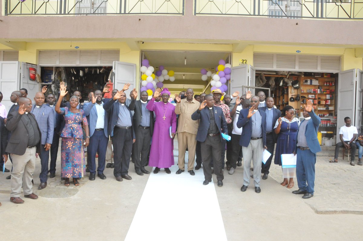 AnkoleDiocese's tweet image. This afternoon Bishop Sheldon Mwesigwa and Lt. Col James Mwesigye who represented Hon Bright Rwamirama officiated @AnkoleDiocese Golden Jubilee House Official Opening. The four level building has 75 rooms for accommodation and 18 rooms for shops.