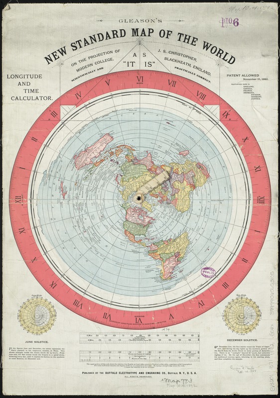 JamesLucasIT's tweet image. 13. Gleason's new standard map of the world, 1892
