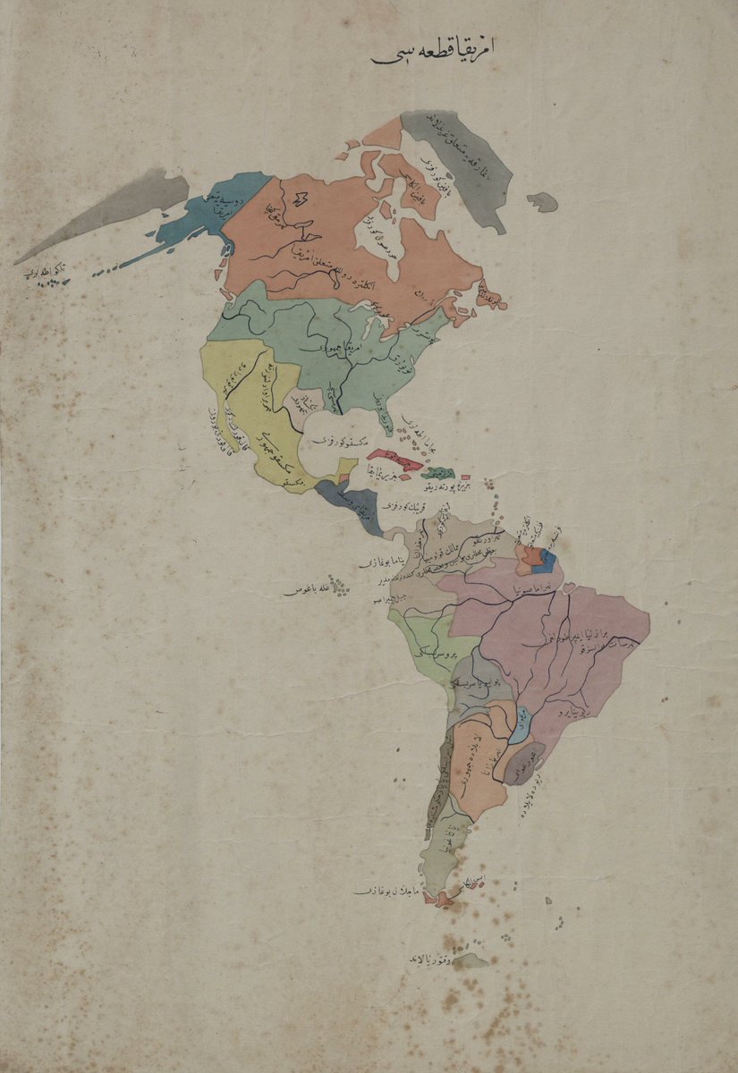 JamesLucasIT's tweet image. 10. A 19th century Ottoman map of the Americas