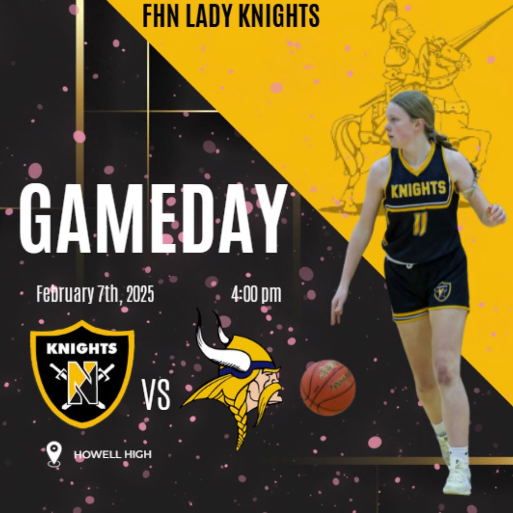 Lady Knights JV will be at FHHS tonight to take on the Vikings! Please join us tonight as we raise money for DMG Awareness! Game starts at 4pm!  #riseabove #uKNIGHTed <a href="/TMoranFHN/">Tommy Moran</a> <a href="/FHN_GirlsBBall/">FHN Lady Knights Basketball</a> <a href="/SCoates1331/">Scott Coates</a> <a href="/fhnactivities/">Mike Janes</a> @FHN_Knight