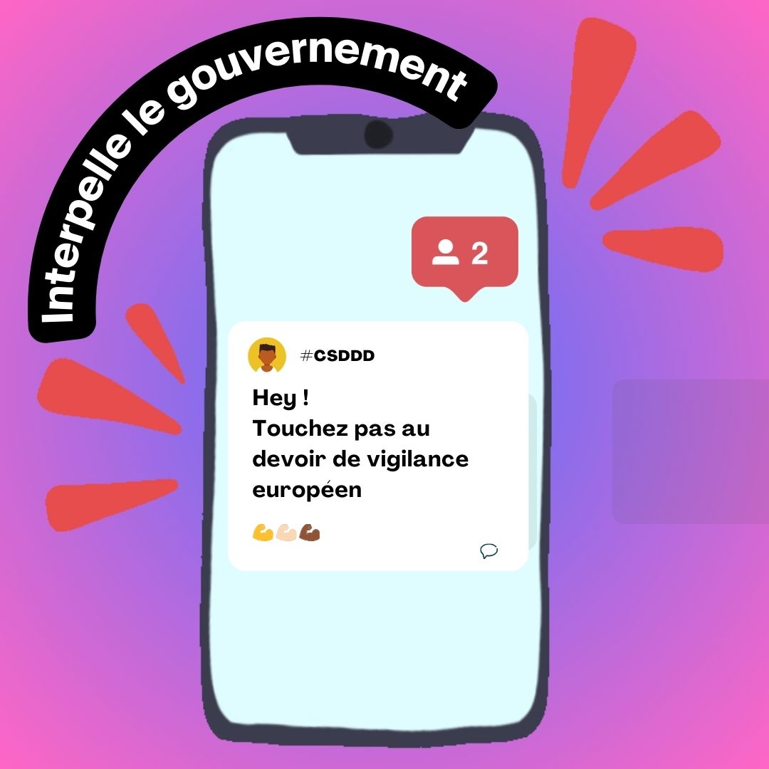 Max Havelaar France (@maxhavelaarfr) on Twitter photo La France, pionnière du #DevoirDeVigilance, veut maintenant un report indéfini de la #CSDDD !
Nous appelons <a href="/EmmanuelMacron/">Emmanuel Macron</a> et <a href="/bayrou/">François Bayrou</a> à revenir sur cette position au plus vite et soutenir les textes du Pacte Vert, vitaux pour les peuples et l'environnement. La France, pionnière du #DevoirDeVigilance, veut maintenant un report indéfini de la #CSDDD !
Nous appelons <a href="/EmmanuelMacron/">Emmanuel Macron</a> et <a href="/bayrou/">François Bayrou</a> à revenir sur cette position au plus vite et soutenir les textes du Pacte Vert, vitaux pour les peuples et l'environnement.
