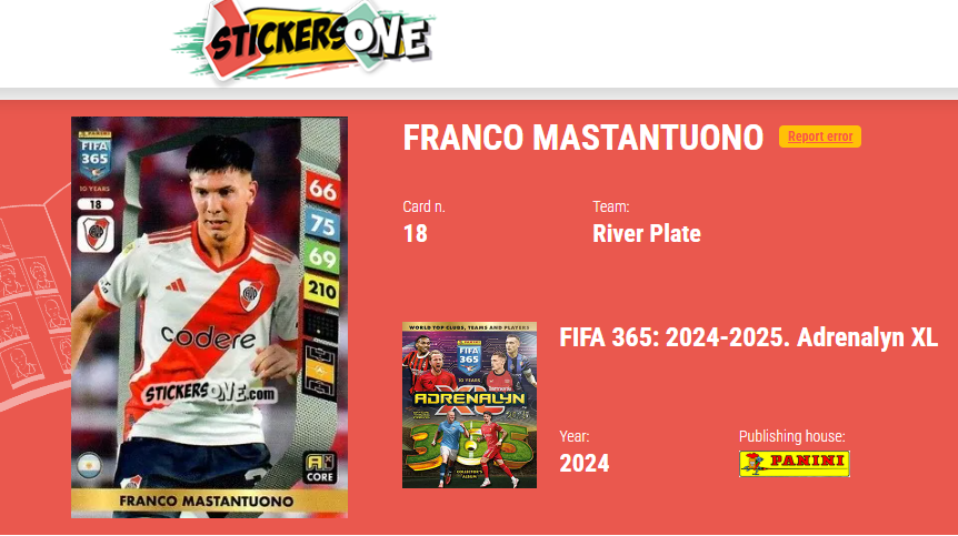 STICKERSONE_COM's tweet photo. ##FRANCOMASTANTUONO #RIVERPLATE #FUTBOLARGENTINO #ADRENALYNXL #FIFA365 #SOCCERCARDS #CALCIOCARDS #FOOTBALLCARDS https://t.co/XcgQrLzSgH
#figurinepanini #followback https://t.co/yXIRrt85B8