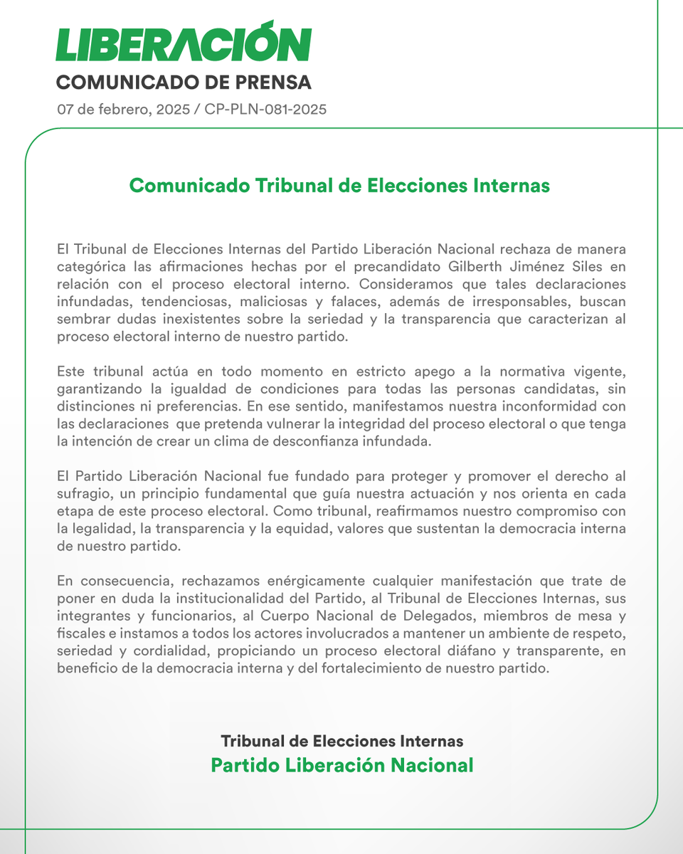 Comunicado de Prensa