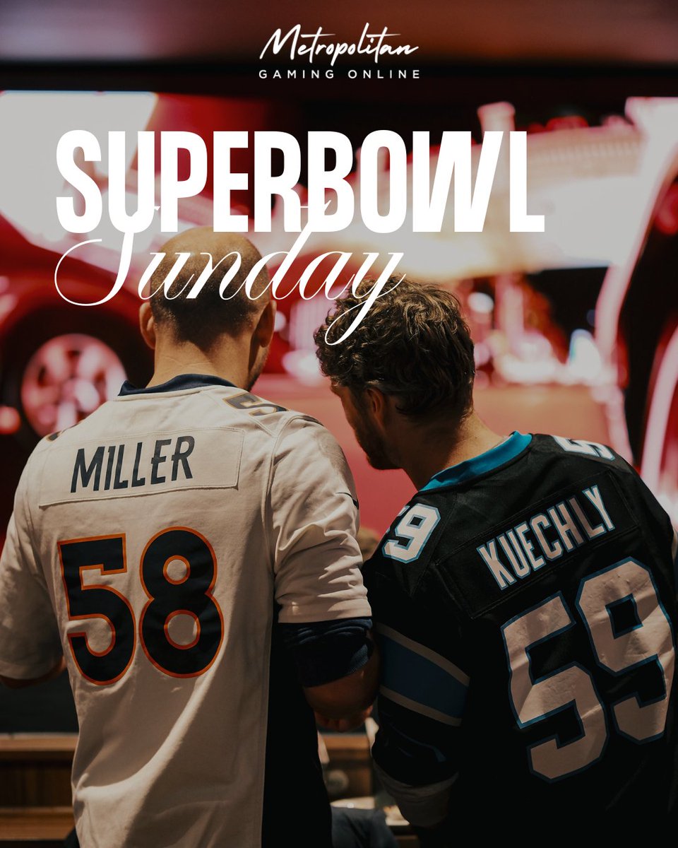 metgamingonline's tweet photo. Head over to Kings Sports Bar at @EmpireCasino for the ultimate fan showdown! 

Get a £10 Free Bet after placing your first bet at https://t.co/1vBhsVk7jm https://t.co/g5BqlfOs4m

Watching from home?
Place your bets online and cheer like you’re in the stadium.

#SuperBowl2025 https://t.co/me2dV16o7u