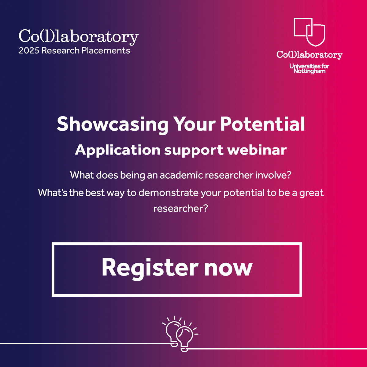 📚Curious about Academic Research? 🎓Want to know the best way to showcase your potential?🚀   

Join our webinar to learn how to craft a strong application for our Placement opportunities.   

📅 12 Feb 2025
⏲️ 12:00-13:00 
Link 👉: loom.ly/B8LwKsg