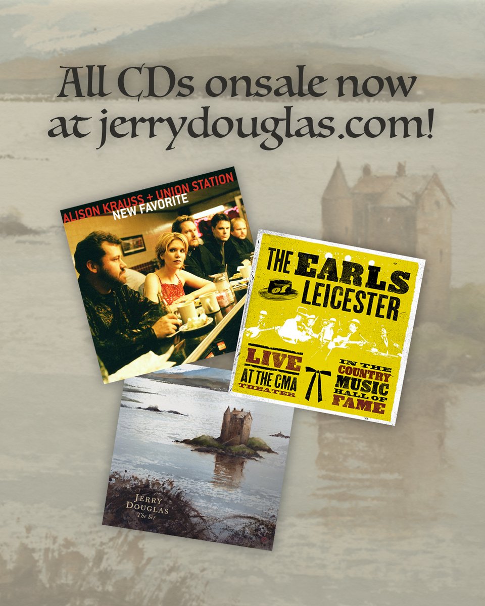 Jerry and The Earls’ webstore is having a sale on ALL CDs! Visit jerrydouglas.com/store/ to take advantage of these deals.