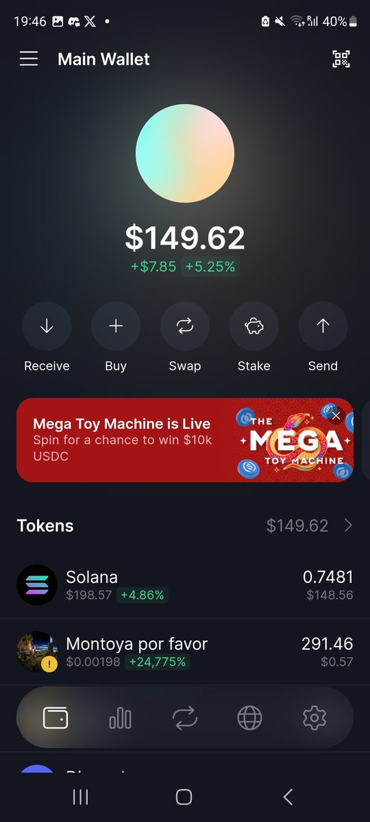 Wanted to do a $25 - $10k challenge recently

Got in to $Montoya at 1mil MCAP

Sold around 7/8 Million with the crazy buying and selling happening

Message me to join the TG

#montoyaporfavor