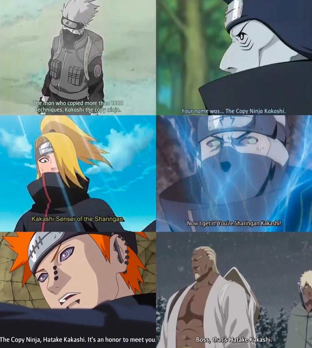 Kakashi is a celebrity in the world of Naruto 😂