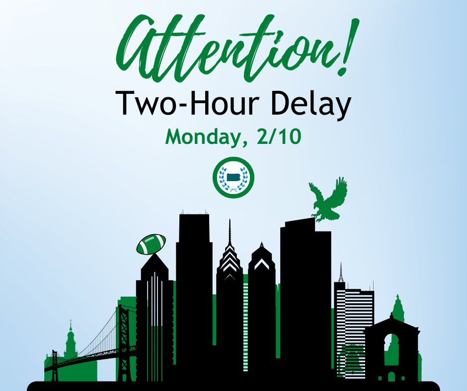 Don't forget!🗣️ In anticipation of what we hope will be a victorious evening for the Philadelphia Eagles and the celebrations happening in many regions of our state this Sunday night, Insight PA will be operating on a two-hour delay on Monday, February 10th.🏈#FlyEaglesFly 🦅