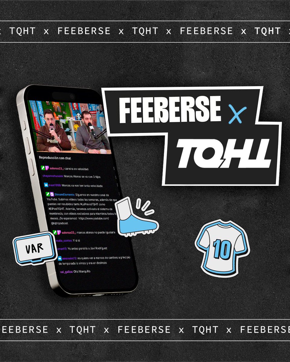 TQHTPodcast's tweet image. 🚨 ¡𝐎𝐅𝐈𝐂𝐈𝐀𝐋!

🔥 𝗙𝗘𝗘𝗕𝗘𝗥𝗦𝗘, nuevo patrocinador de TQHT.

🤝🏻 La 𝗥𝗘𝗗 𝗦𝗢𝗖𝗜𝗔𝗟 𝗗𝗘𝗟 𝗙𝗨́𝗧𝗕𝗢𝗟 nos muestra su apoyo sumándose a nuestro proyecto.

🩵 ¡Bienvenidos a la familia, @feeberse!