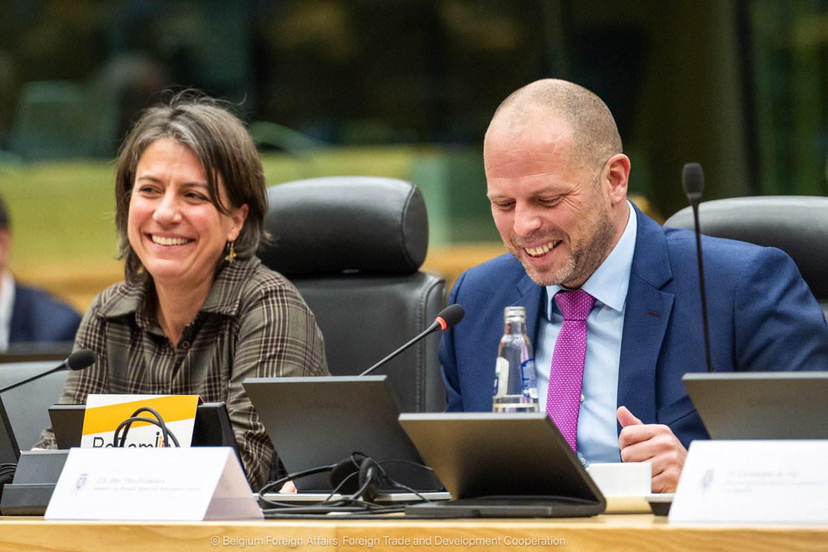 BelgiumMFA's tweet photo. The #BEDiploDays concluded today with enriching exchanges:
🔹Minister of Foreign Affairs, European Affairs and Development Cooperation @prevotmaxime
🔹Minister of Security and Interior @BernardQuintin_
🔹Minister of Defence and Foreign Trade @FranckenTheo https://t.co/t2jozBuEBo