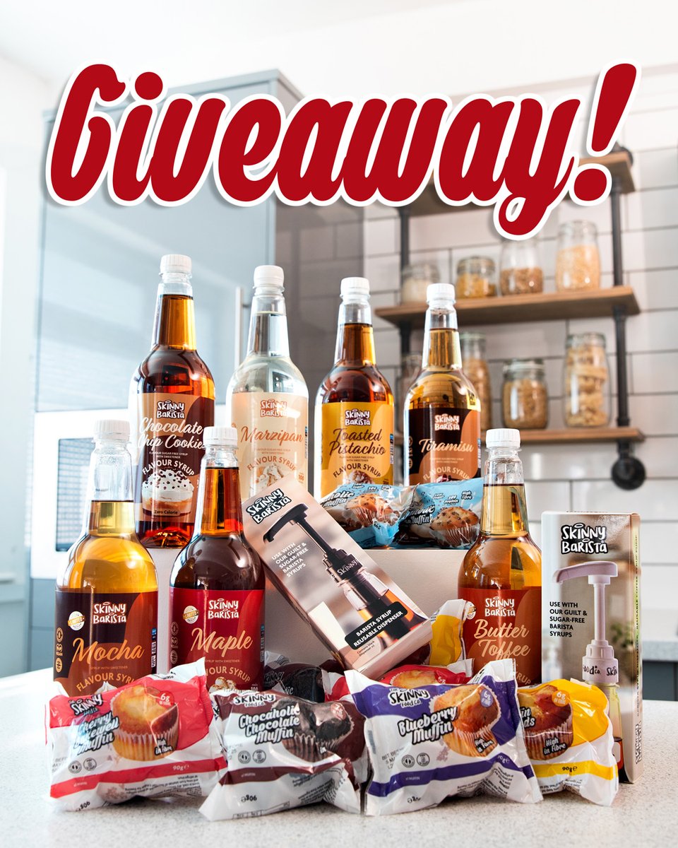 skinnyfoodco's tweet photo. 🎉 GIVEAWAY 🎉⁠

Win the ultimate skinny product bundle featuring our newest arrivals!⁠

To enter:⁠
❤️ Like this post⁠
❤️ Follow @skinnyfoodco &amp; @suprfuelco⁠
❤️ Tag a friend⁠
❤️ Interact with our latest posts⁠

Good luck! UK only. Winner announced 07/02/25 🤩⁠ https://t.co/Btx4oWGGTY