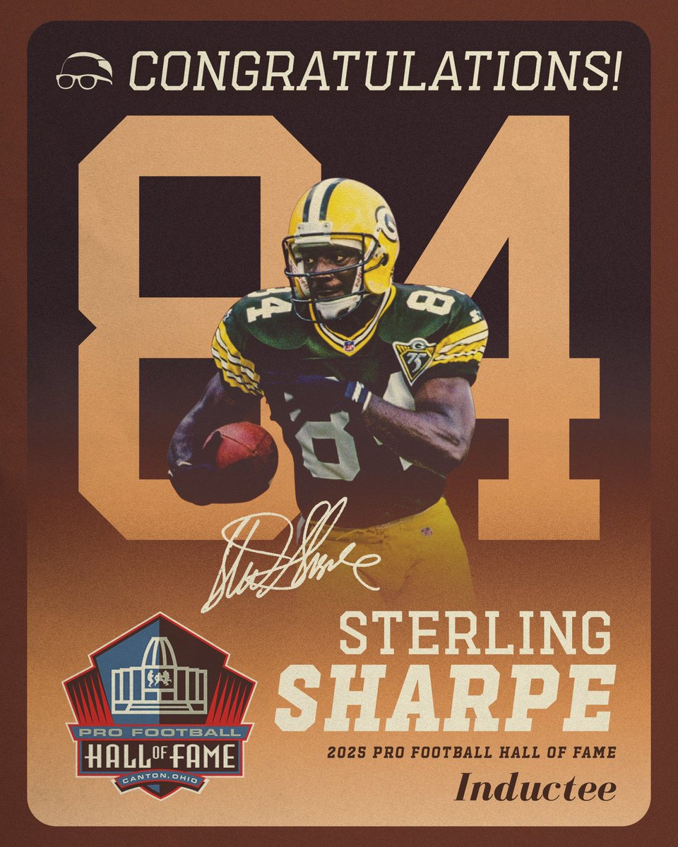Congratulations, Sterling Sharpe, for being named as a member of the Pro Football Hall of Fame’s elite class of 2025!

<a href="/ShannonSharpe/">shannon sharpe</a> <a href="/Thro284/">Sterling Sharpe</a> <a href="/NightcapShow_/">Nightcap</a>