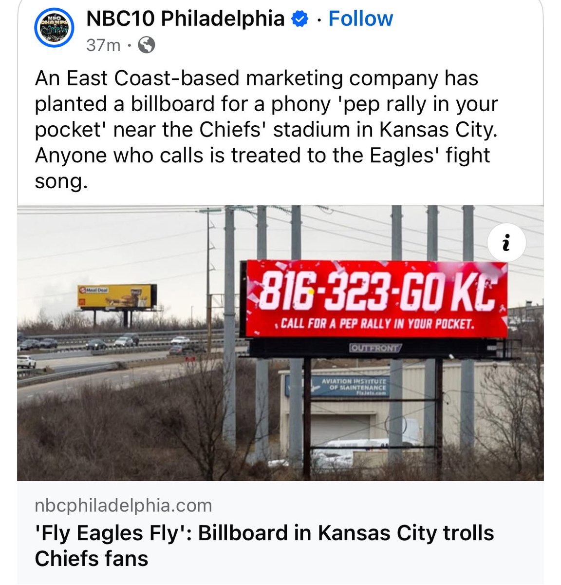 gregwoods12's tweet photo. @JayWoods3 It's real too.  GO BIRDS!!! https://t.co/pW4kHPxc7J