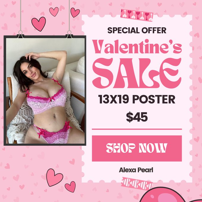Your Valentine… in Poster Form! ?
The ULTIMATE keepsake—ME ?

? Limited-edition XXX signed Valentine’s
