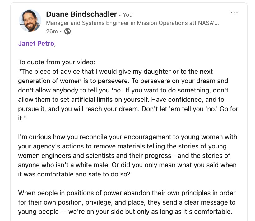 Duane Bindschadler tweet media
